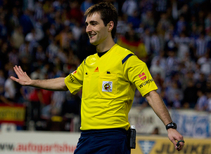 Ricardo de Burgos Bengoetxea, árbitro del Celta-Atlético de Madrid